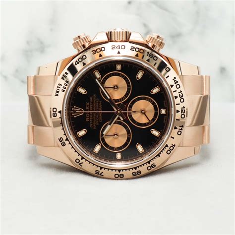 daytona black dial rose gold|Rolex Daytona Rose Gold 116505 .